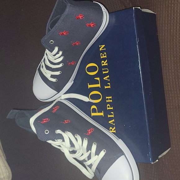 Polo Ralph Lauren Shoes - New Polo by Ralph Lauren canvas high tops sizes 6.5 jr = 8 wmn and 7jr =…